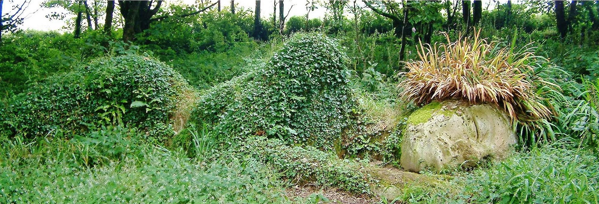 Shape of laying woman from sand and grass